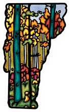 Load image into Gallery viewer, ST277: Vermont State Sticker - Pack of 12