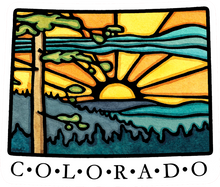 Load image into Gallery viewer, ST281: Colorado State Sticker - Pack of 12