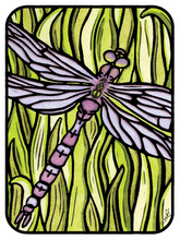 Load image into Gallery viewer, ST287: Dragonfly Sticker - Pack of 12