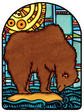 Load image into Gallery viewer, ST288: The Wait Bear Sticker - Pack of 12