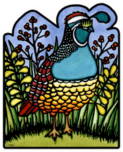 Load image into Gallery viewer, ST294: Quail Sticker - Pack of 12