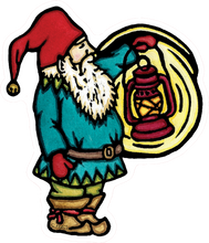 Load image into Gallery viewer, ST325: Tomten Sticker - Pack of 12