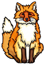 Load image into Gallery viewer, ST388: Fox Sticker - Pack of 12