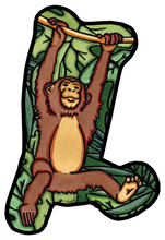 Load image into Gallery viewer, ST389: Monkey Sticker - Pack of 12