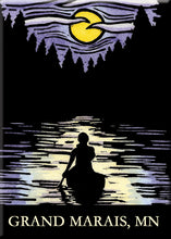 Load image into Gallery viewer, Name Dropped Magnet - Solitude Canoe