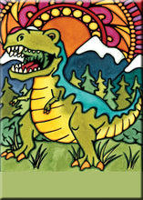Load image into Gallery viewer, Name Dropped Magnet - T-Rex (Full Color)