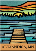 Load image into Gallery viewer, Name Dropped Magnet - Dock