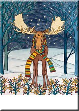 Load image into Gallery viewer, Name Dropped Magnet - Winter Moose