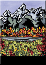Load image into Gallery viewer, Name Dropped Magnet - Autumn Mountains