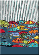 Load image into Gallery viewer, Name Dropped Magnet - Umbrellas