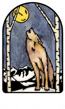 Load image into Gallery viewer, Name Dropped Sticker - Wolf