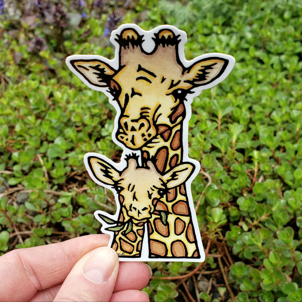 ST430: Giraffes Sticker - Pack of 12