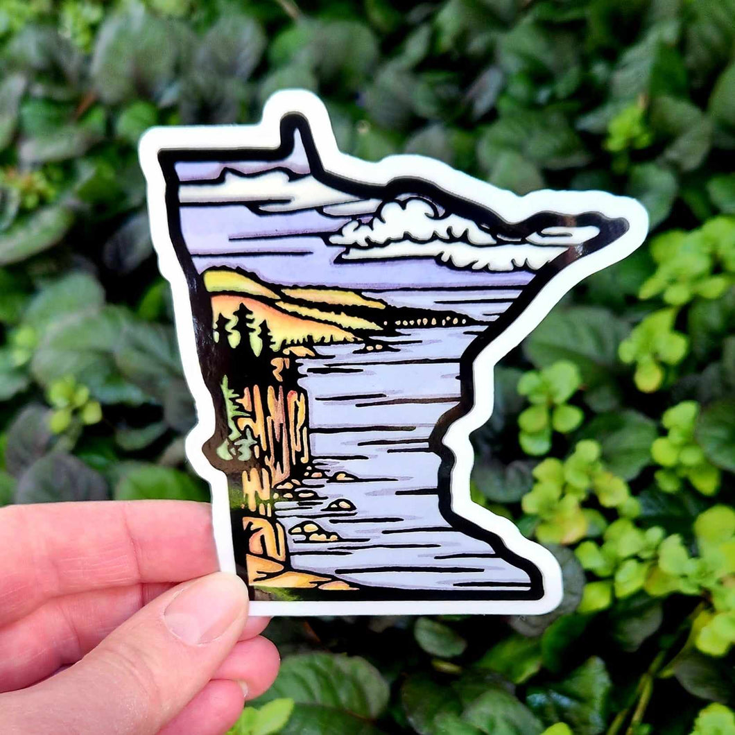 STK-MNLAKE: Minnesota Lake Sticker - Pack of 12