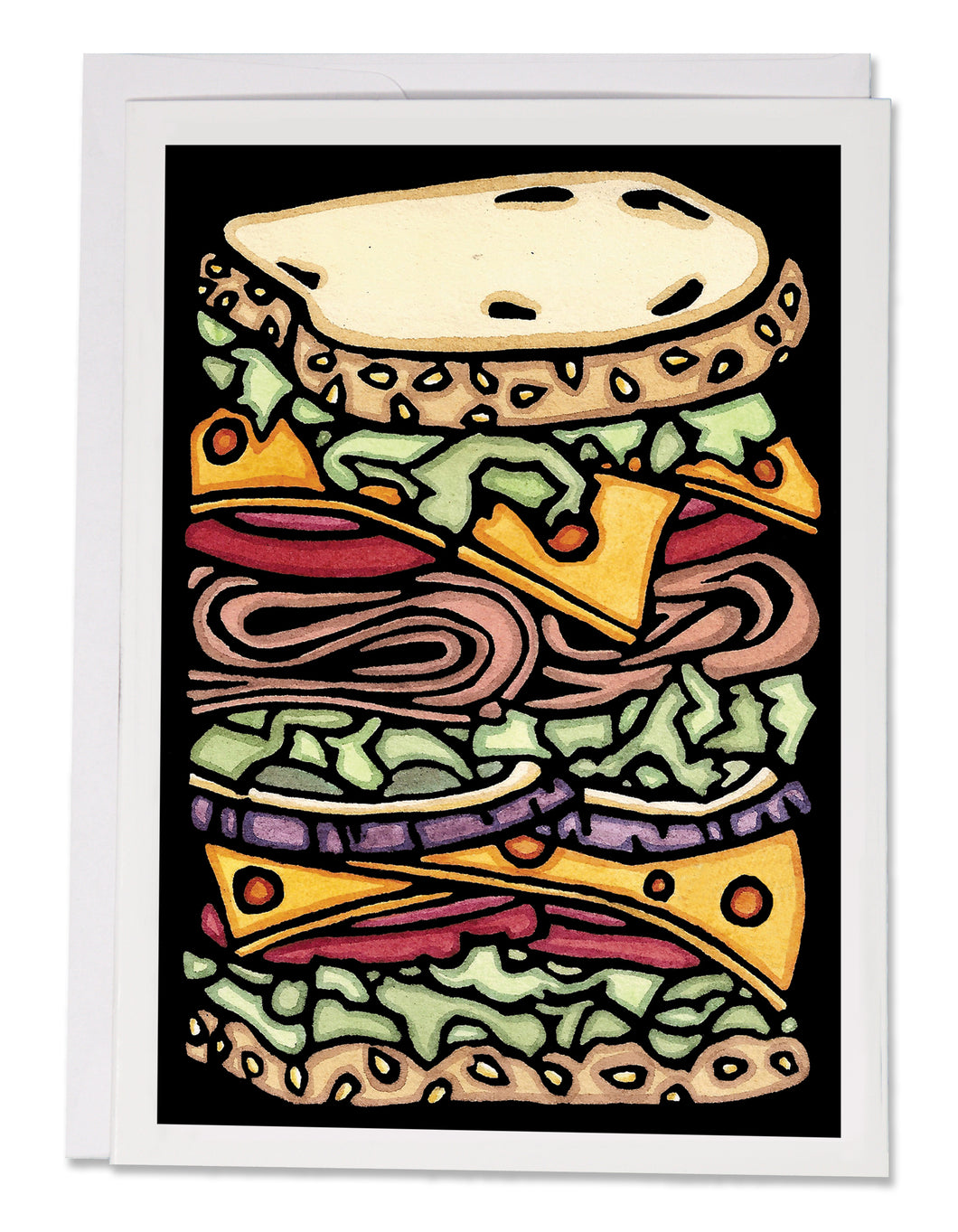 ARC-SA078 Greeting Card Sandwich - Pack of 12