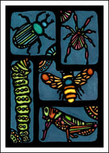 Load image into Gallery viewer, ARC-SA099 Greeting Card Insects - Pack of 12
