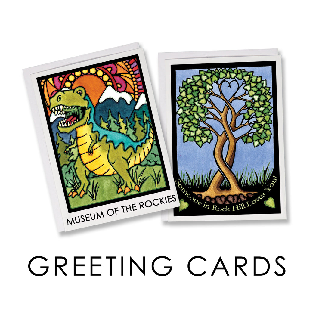 Customize Sarah Angst Art greeting cards. Wholesale office is located in Belgrade, Montana.