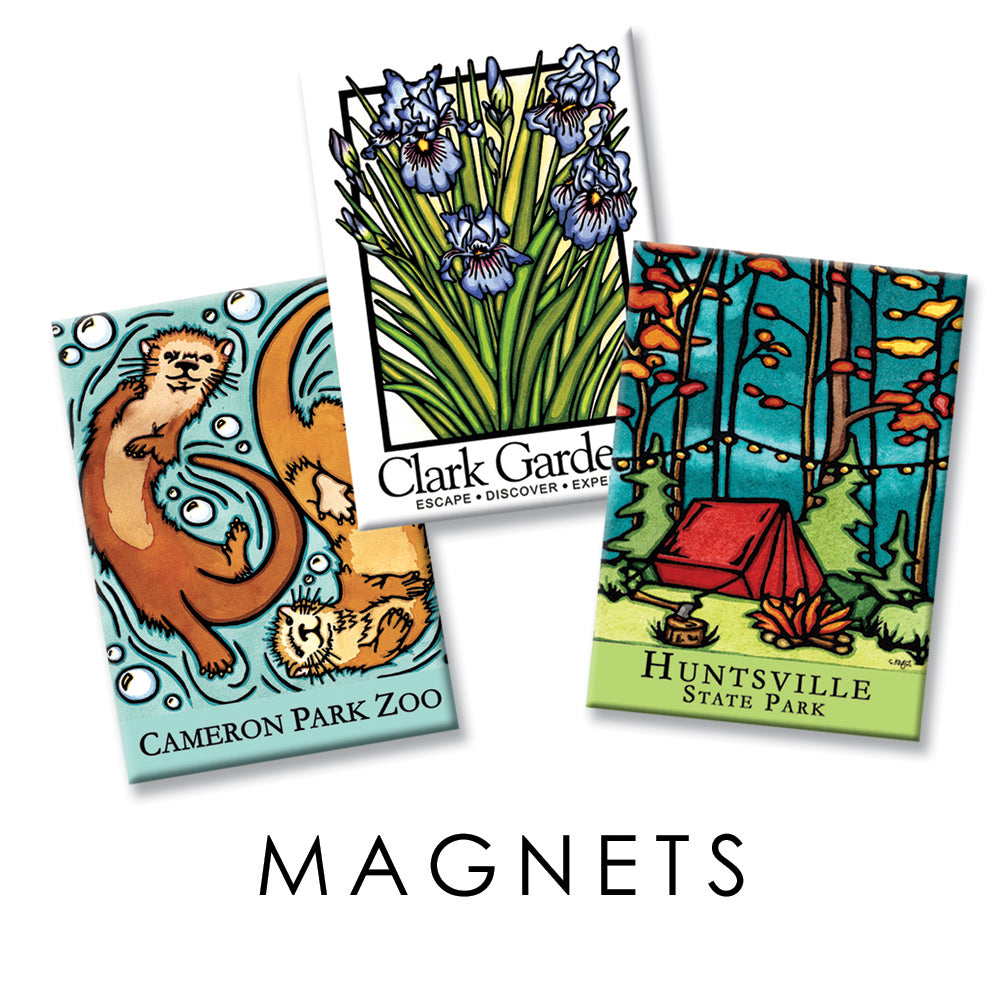 Customize Sarah Angst Art premium magnets. Wholesale office is located in Belgrade, Montana.