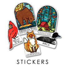 Load image into Gallery viewer, Customize Sarah Angst Art vinyl stickers. Wholesale office is located in Belgrade, Montana.
