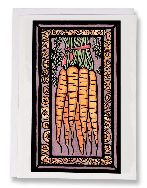 ARC-SA040 Greeting Card Carrot - Pack of 12