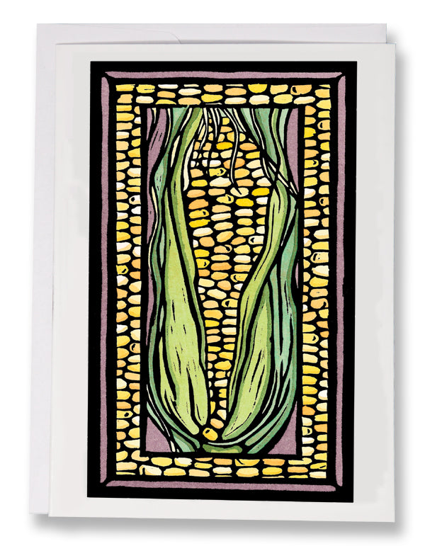 ARC-SA042 Greeting Card Corn - Pack of 12