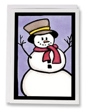 Load image into Gallery viewer, ARC-SA086 Greeting Card Snowman - Pack of 12
