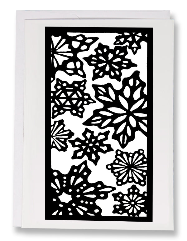 ARC-SA092 Greeting Card Snowflakes - Pack of 12