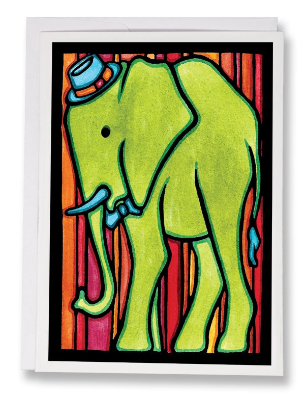 ARC-SA097 Greeting Card Elephant - Pack of 12