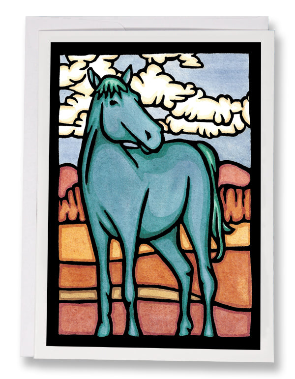 ARC-SA162 Blue Horse - Pack of 12