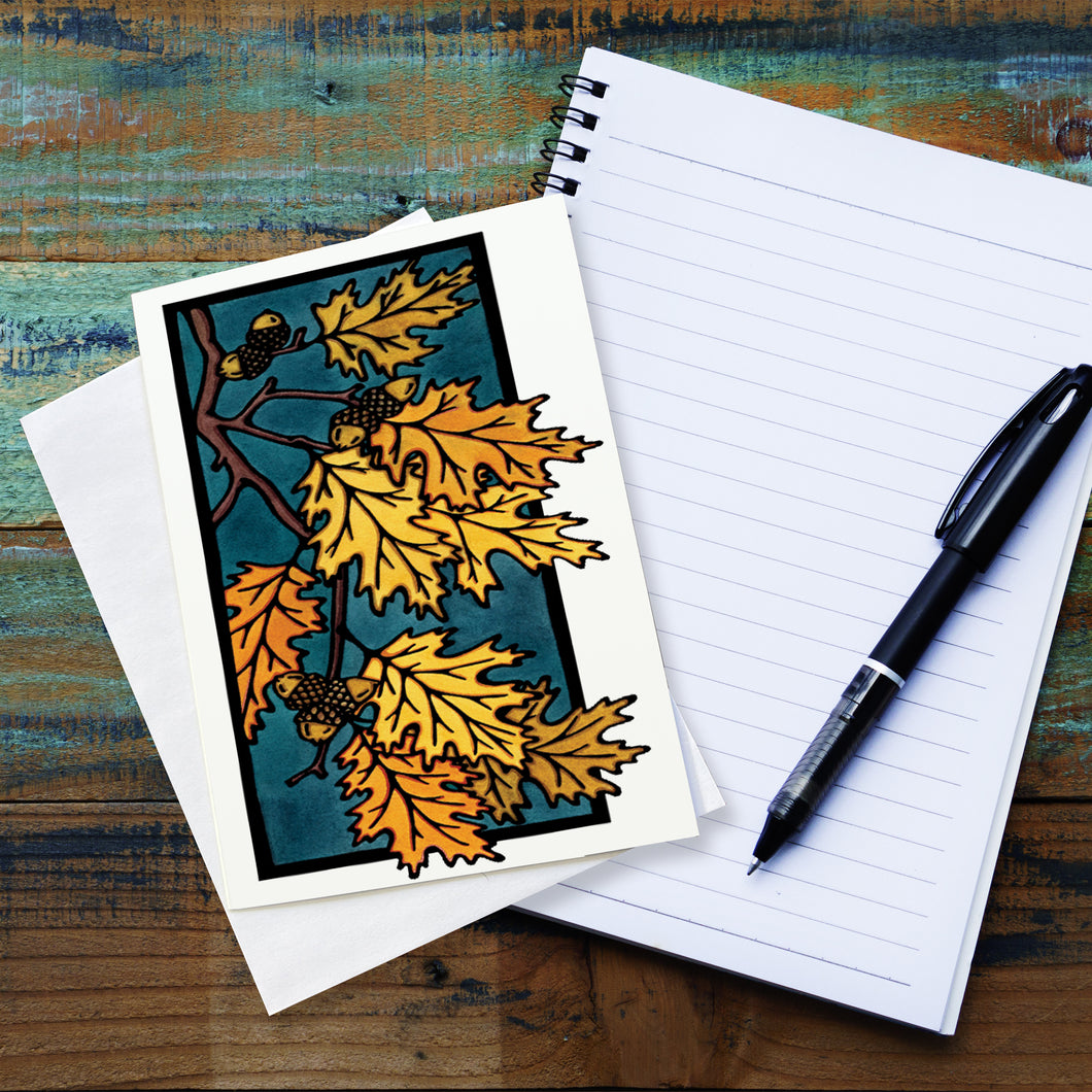 SA173: Oak Leaves - Pack of 6