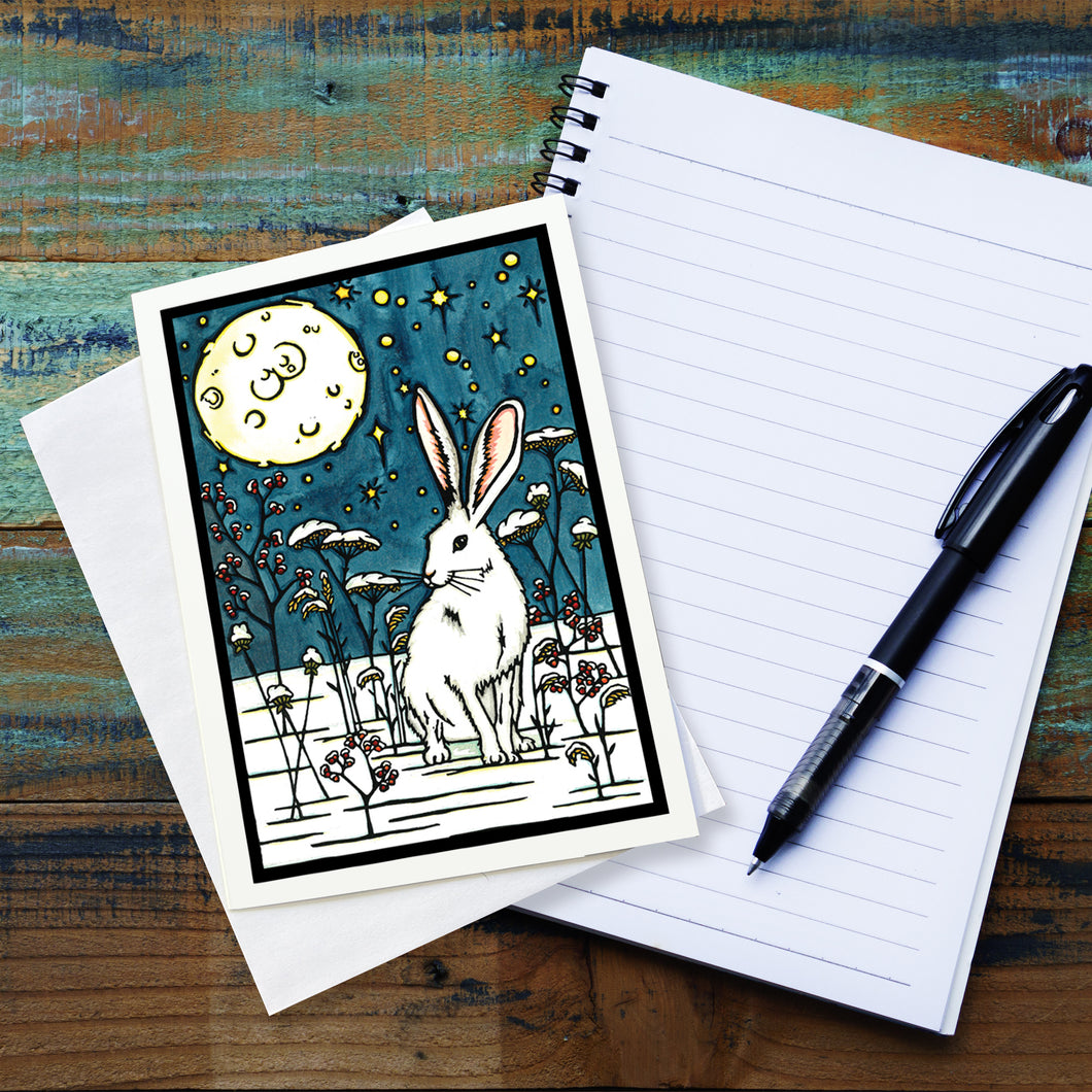 SA209: Winter Rabbit - Pack of 6