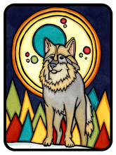 Load image into Gallery viewer, ST402: Forest Wolf - Pack of 12
