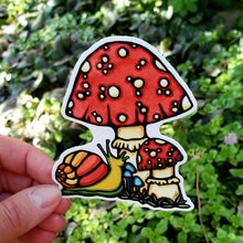 Load image into Gallery viewer, ST404: Mushroom Sticker - Pack of 12
