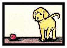 Load image into Gallery viewer, ARC-SA018 Greeting Card Play Ball Puppy - Pack of 12

