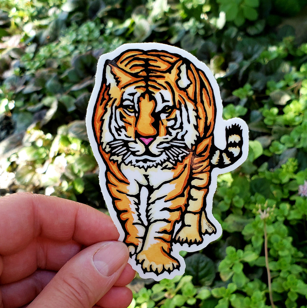ST418: Tiger Sticker - Pack of 12