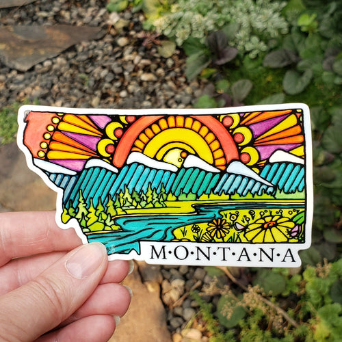 The Best Montana Sticker - Sarah Angst Art Greeting Cards, Stickers, and More
