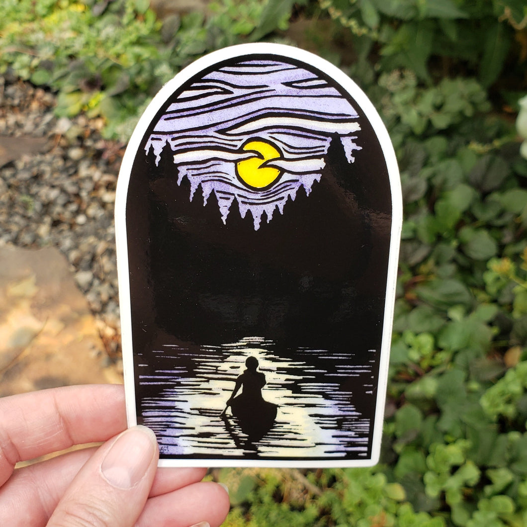 Solitude Sticker - Sarah Angst Art Greeting Cards, Stickers, and More