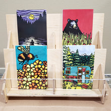 Load image into Gallery viewer, 2 Tier (Pre Packed) Plywood/Acrylic Postcard Display

