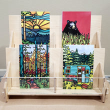 Load image into Gallery viewer, 2 Tier (Pre Packed) Plywood/Acrylic Postcard Display
