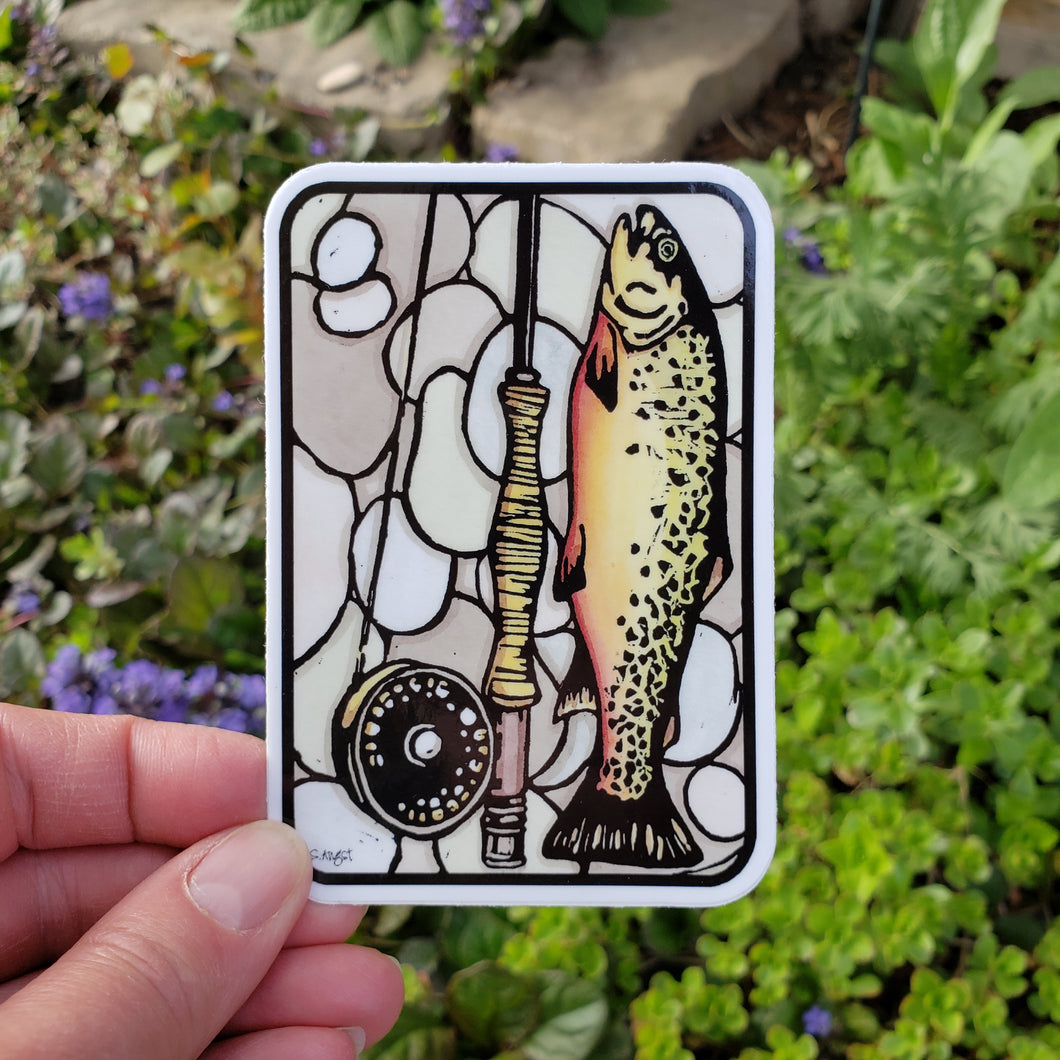 ST261: Big Catch Fish Sticker - Pack of 12