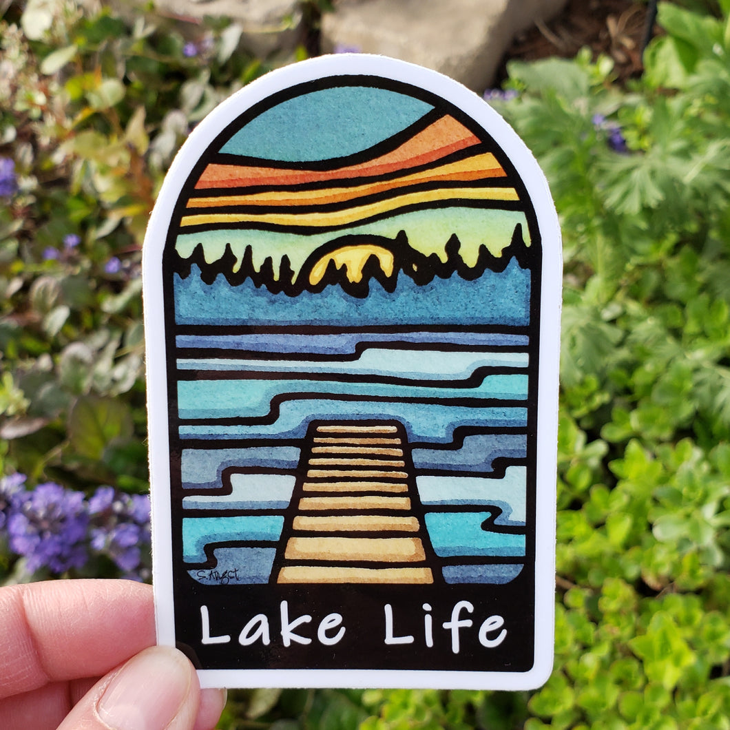 ST260: Lake Life Sticker - Pack of 12