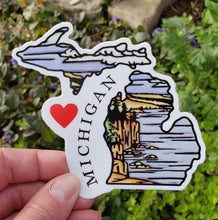 Load image into Gallery viewer, ST269: I Love Michigan Sticker - Pack of 12
