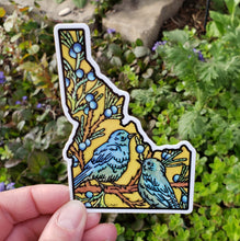 Load image into Gallery viewer, ST282: Idaho Bluebirds Sticker - Pack of 12
