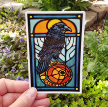 Load image into Gallery viewer, ST285: Raven Moon Sticker - Pack of 12
