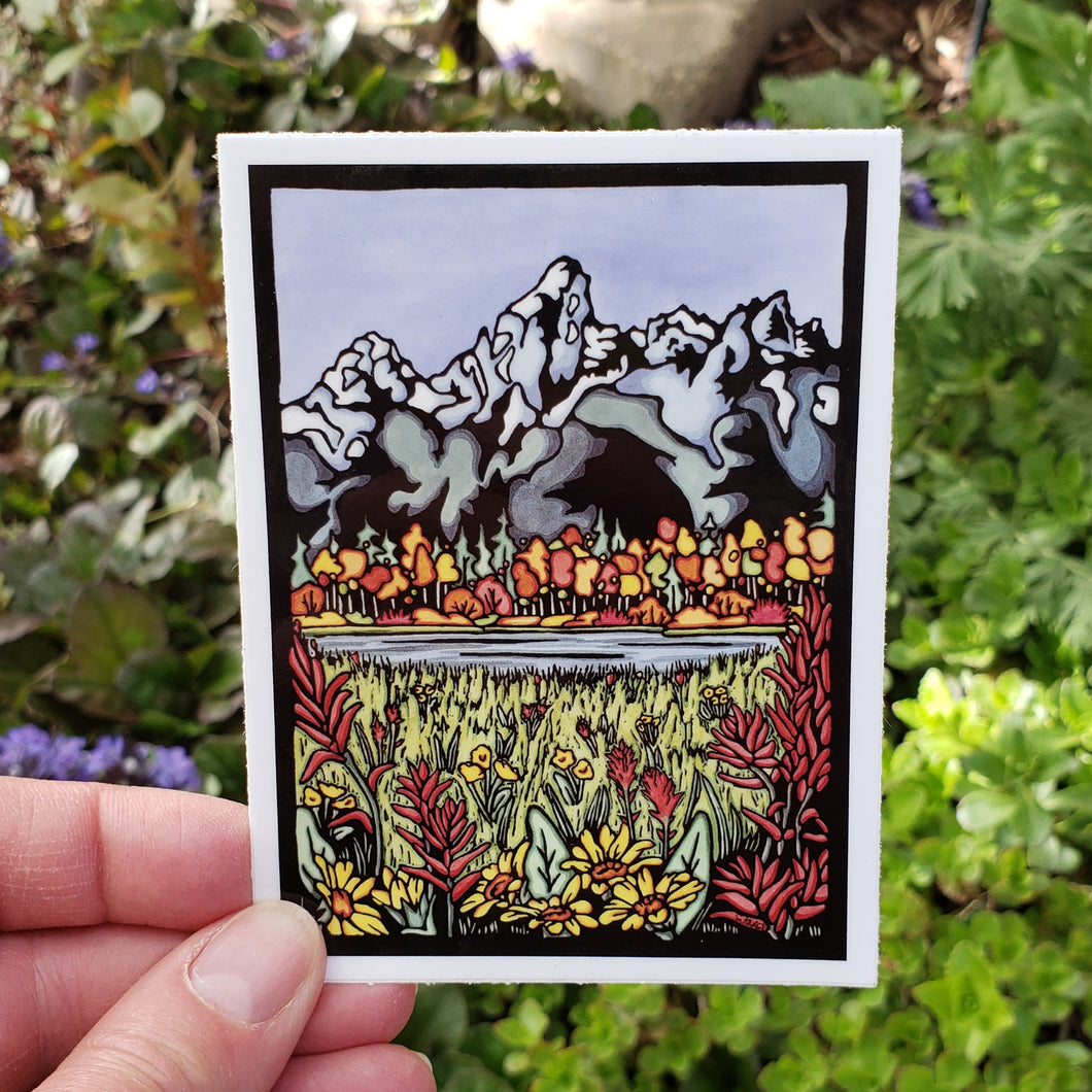 ST254: Autumn Peaks Sticker - Pack of 12