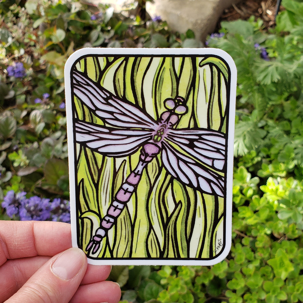 ST287: Dragonfly Sticker - Pack of 12