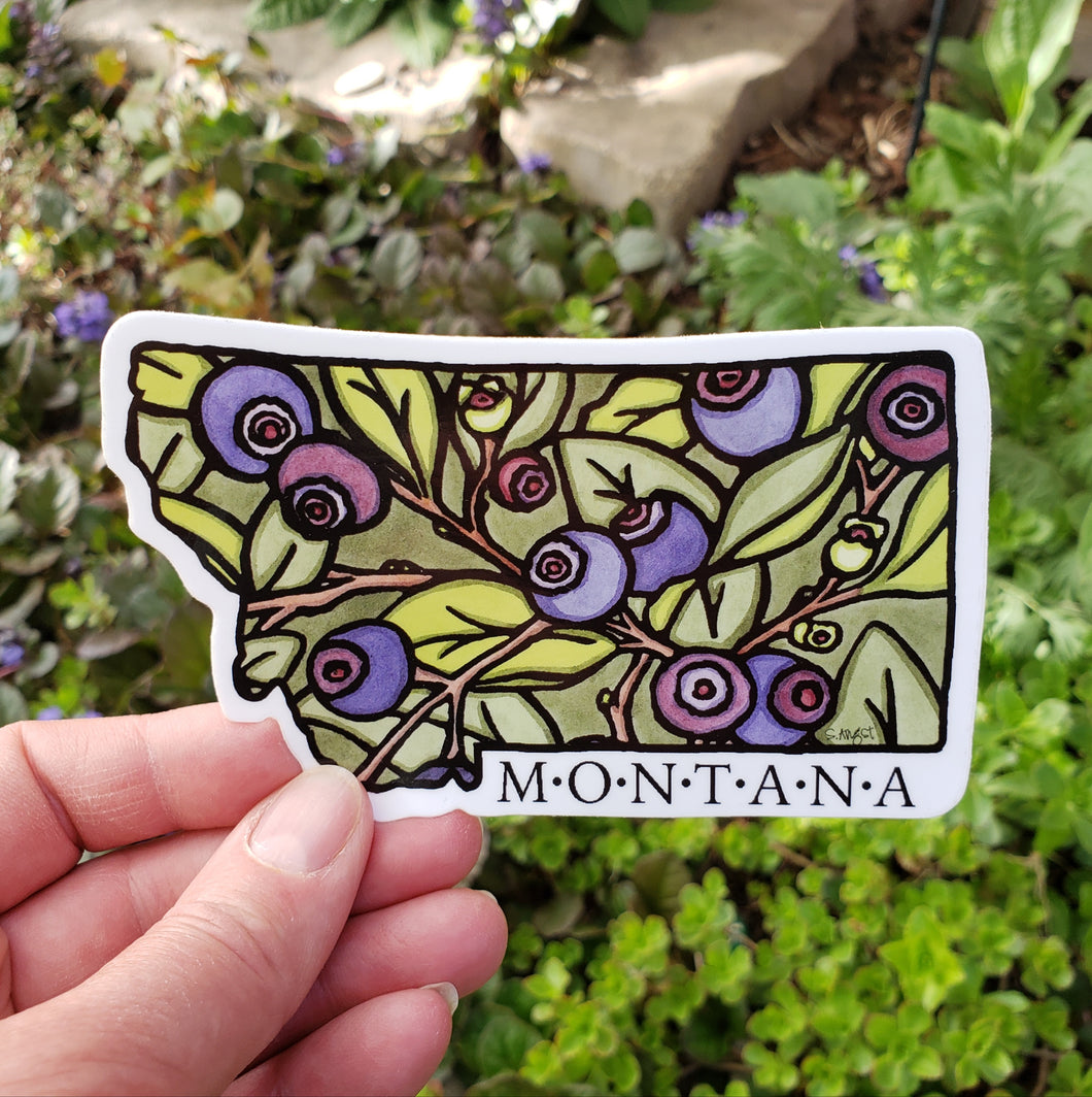 STK-MTSTHK: The Best Montana State Huckleberry Sticker - Pack of 12