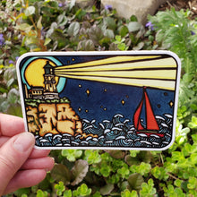 Load image into Gallery viewer, ST267: Lighthouse Sticker - Pack of 12
