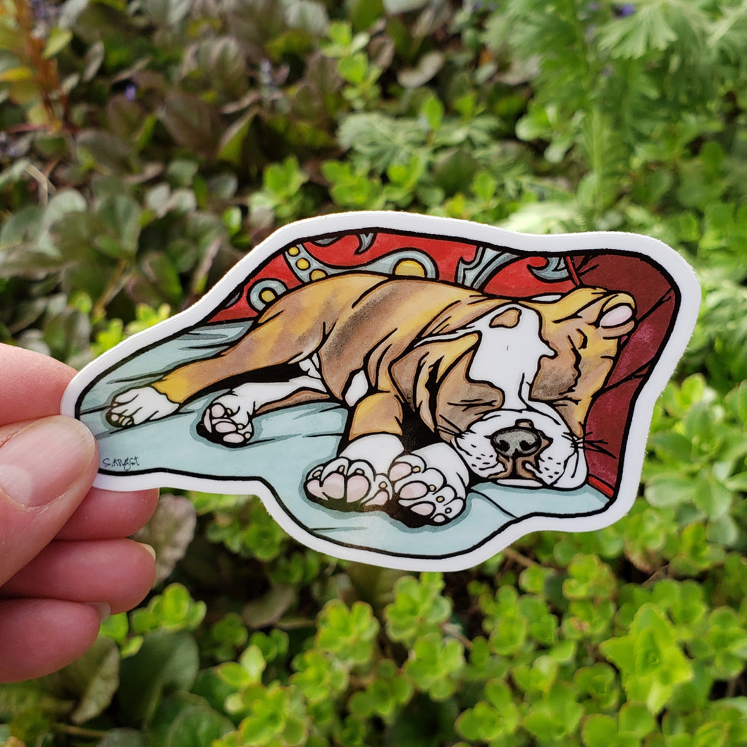 ST297: Bulldog Sticker - Pack of 12