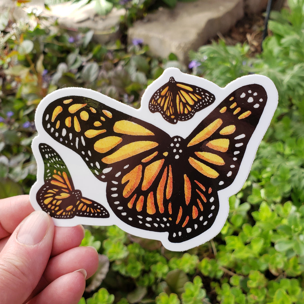 ST326: Monarch Butterflies Sticker - Pack of 12