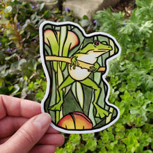 Load image into Gallery viewer, ST296: Frog Sticker - Pack of 12
